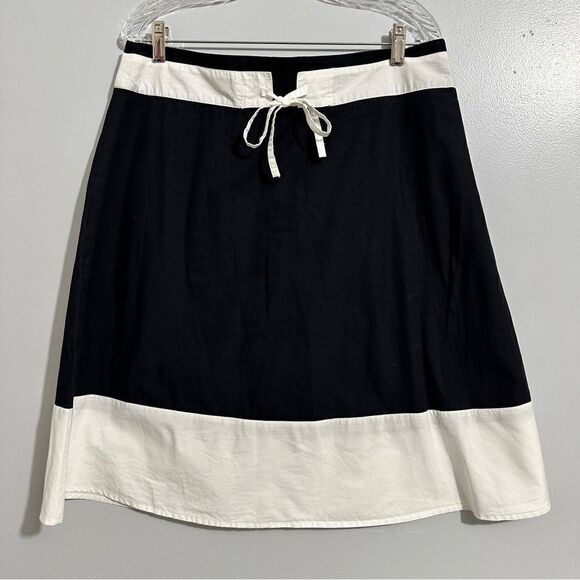 Apostrophe black and white lined skirt size 12 - Picture 1 of 8